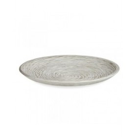 Piatto Decorativo Bianco Spirale Ø 29 cm (6 Unità)