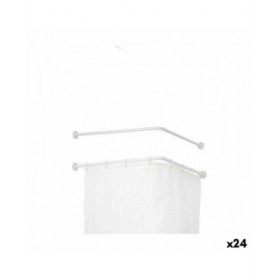 Bastone per Tende Berilo B0769L Bianco Alluminio 80 cm Di Doccia (24 Unità)