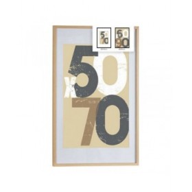Cornice Portafoto 62,5 x 2,5 x 92,5 cm Naturale Plastica Legno MDF (6 Unità)