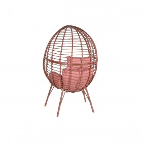 Poltrona da giardino DKD Home Decor 90 x 65 x 151 cm Metallo Terracotta rattan sintetico
