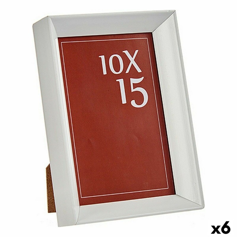 Cornice Portafoto WPC0235MG-1-WH Bianco Vetro Plastica (6 Unità)