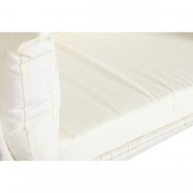 Poltrona da giardino DKD Home Decor 130 x 68 x 146 cm rattan sintetico Acciaio Bianco