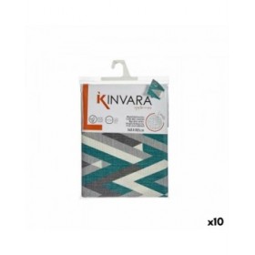 Tovaglia Kinvara ZIGI-21469-VERDE Verde Tela 140 x 180 cm Antimacchia Righe (10 Unità)