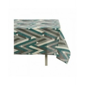 Tovaglia Kinvara ZIGI-21469-VERDE Verde Tela 140 x 180 cm Antimacchia Righe (10 Unità)