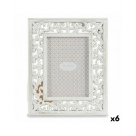 Cornice Portafoto Legno Bianco 22 x 27 x 1 cm (6 Unità)