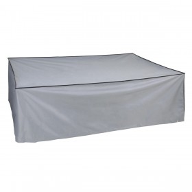Custodia Protettrice DKD Home Decor Tavolo Nero Alluminio Grigio scuro (200 x 130 x 60 cm)