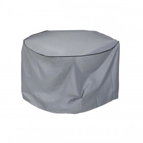 Custodia Protettrice DKD Home Decor Tavolo Nero Alluminio Grigio scuro (132 x 132 x 75 cm)