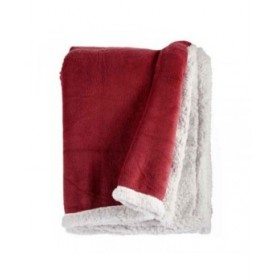 Coperta Rosa scuro Bianco 130 x 1 x 170 cm (6 Unità)