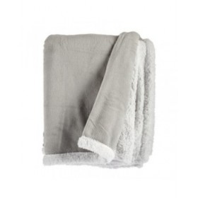 Coperta Bianco Grigio chiaro 130 x 1 x 170 cm (6 Unità)