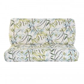 Cuscino DKD Home Decor Da terreno Verde Bambù Alluminio 120 x 80 x 16 cm