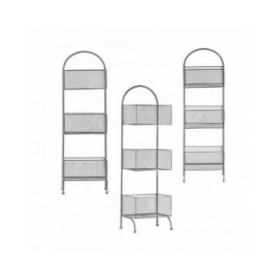 Scaffale Argentato Metallo 20 x 99 x 32,5 cm (4 Unità)