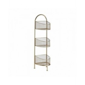 Scaffale Dorato Metallo 21,2 x 97 x 28,5 cm (4 Unità)