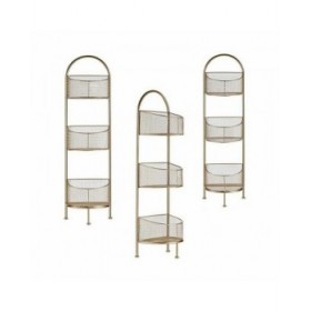 Scaffale Dorato Metallo 21,2 x 97 x 28,5 cm (4 Unità)