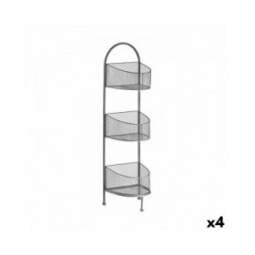 Scaffale Argentato Metallo 21,2 x 97 x 28,5 cm (4 Unità)