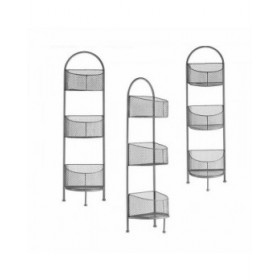 Scaffale Argentato Metallo 21,2 x 97 x 28,5 cm (4 Unità)