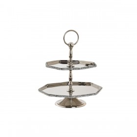 Centrotavola DKD Home Decor Argentato 23 x 23 x 22 cm