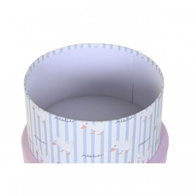Set di Scatole per Sistemare Impilabili DKD Home Decor Azzurro Rosa Cartone (37,5 x 37,5 x 18 cm)