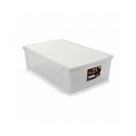 Scatola portaoggetti con coperchio Stefanplast Elegance Bianco Plastica 38,5 x 17 x 59,5 cm (6 Unità)