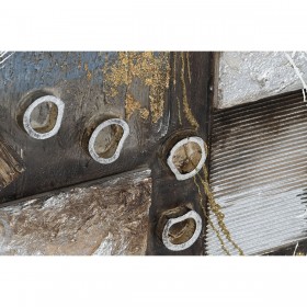 Quadro DKD Home Decor Astratto 80 x 3 x 80 cm Moderno (2 Unità)