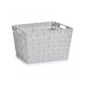Cesto per i Panni Kipit A3-6875 Bianco Stoffa 10 L 25 x 20 x 35 cm (12 Unità)