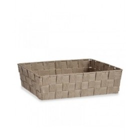 Cestino Multiuso Kipit A3-6885 Beige Stoffa 3,8 L 34 x 8,5 x 21 cm (18 Unità)