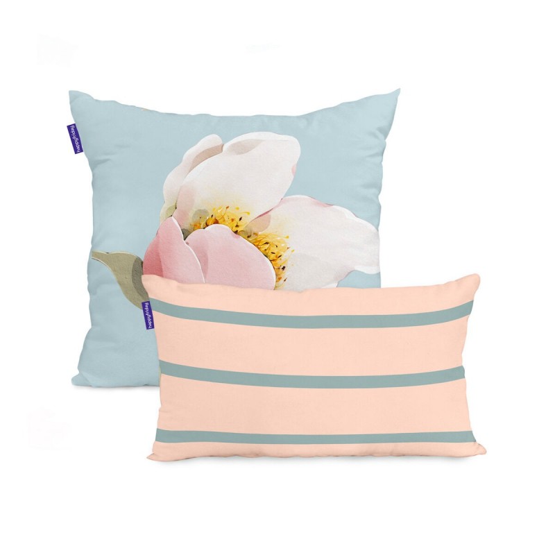 Set di copricuscini HappyFriday Spring blossom Multicolore 2 Pezzi