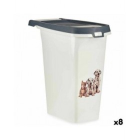 Dispenser Animali Domestici Antracite 10 L (8 Unità)