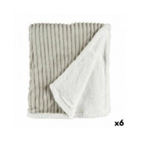 Coperta Bianco Grigio 200 x 150 x 1,5 cm (6 Unità)