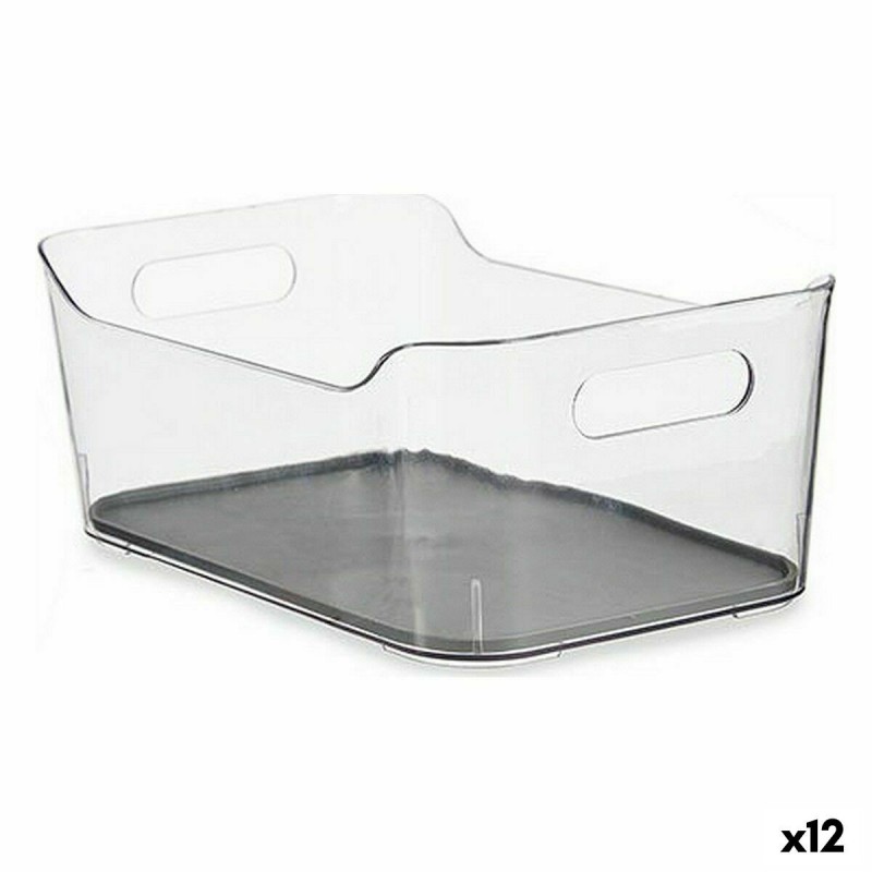 Contenitori per Cassetti Kinvara W623318 Grigio Plastica riciclata 17 x 10,5 x 24,5 cm (12 Unità)