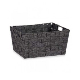 Cestino Multiuso Kipit A3-6883 Nero Stoffa 30 x 14 x 20 cm 20 x 14 x 30 cm (18 Unità)