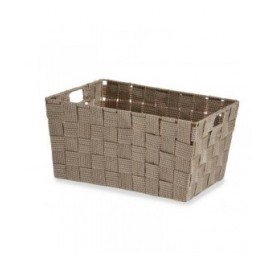 Cestino Multiuso Kipit A3-6883 Marrone Stoffa 5 L 30,4 x 14 x 20 cm (18 Unità)