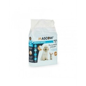 Tappetini Igienici per Cani 40 x 60 cm Azzurro Bianco Carta Polietilene (10 Unità)