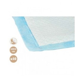 Tappetini Igienici per Cani 40 x 60 cm Azzurro Bianco Carta Polietilene (10 Unità)
