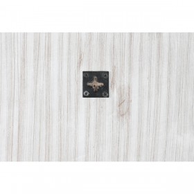 Specchio da parete DKD Home Decor 120 x 2,5 x 120 cm Cristallo Naturale Bianco Indiano Legno MDF Decapaggio