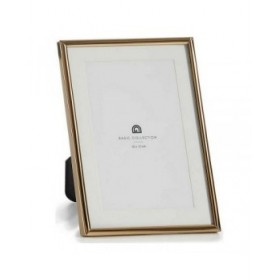 Cornice Portafoto MS610001-MAT GOLD Dorato Cristallo Acciaio (12 Unità)
