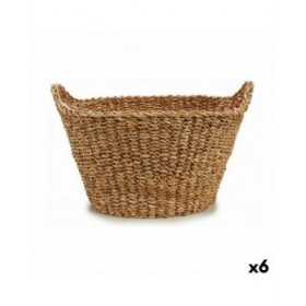 Cesto Con manici Marrone 21 L 50 x 30 x 49 cm (6 Unità)