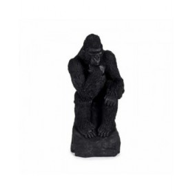Statua Decorativa Gorilla Nero 20 x 45 x 20 cm (2 Unità)