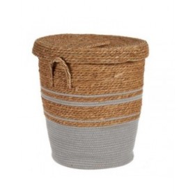 Cesto Gift Decor YY21620J03L1 Marrone Grigio Alghe marine (4 Unità)