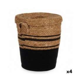 Cesto Gift Decor YY21620J03S3 Marrone Nero Alghe marine (4 Unità)