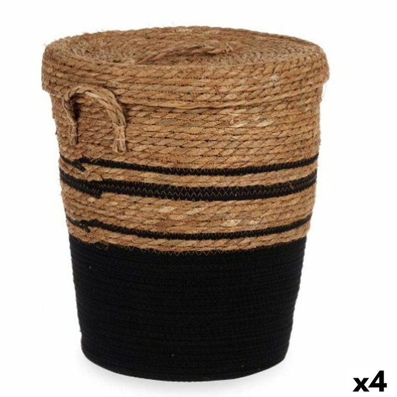 Cesto Gift Decor YY21620J03S3 Marrone Nero Alghe marine (4 Unità)
