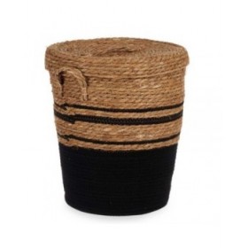 Cesto Gift Decor YY21620J03S3 Marrone Nero Alghe marine (4 Unità)