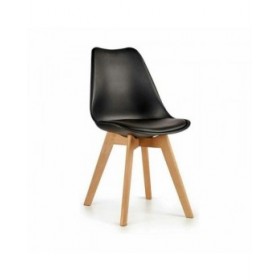 Sedia da Sala da Pranzo Marrone Nero 42 x 80 x 50 cm (4 Unità)