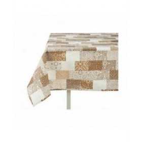 Tovaglia Kinvara AZULEJO-B Beige Tela 140 x 180 cm Antimacchia Piastrella (6 Unità)
