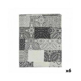 Tovaglia Kinvara AZULEJO-G Grigio Tela 140 x 180 cm Antimacchia Piastrella (6 Unità)
