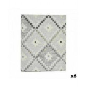 Tovaglia Kinvara ROMBOS-G Grigio Tela 140 x 180 cm Antimacchia Rombos (6 Unità)