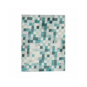 Tovaglia Kinvara CUADROS-A Turchese Tela 140 x 180 cm Antimacchia Quadri (6 Unità)