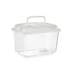 Acquario Con maniglia Grande Bianco Plastica 7 L 20 x 20 x 30 cm (8 Unità)