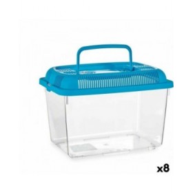 Acquario Con maniglia Grande Azzurro Plastica 7 L 20 x 20 x 30 cm (8 Unità)