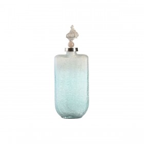 Vaso DKD Home Decor Azzurro Alluminio Cristallo Conchiglia Mediterraneo 9 x 17 x 43 cm
