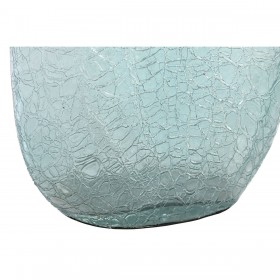 Vaso DKD Home Decor Azzurro Alluminio Cristallo Conchiglia Mediterraneo 9 x 17 x 43 cm